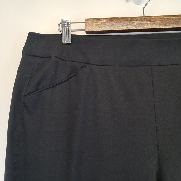 Chico’s Travelers Collection Pull On Crop Black Pants Size 16 - Picture 2 of 9